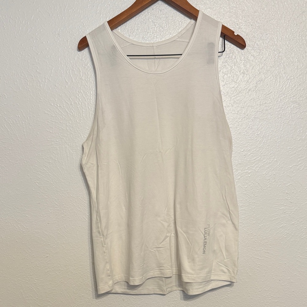 White Sleeveless Flow Lululemon Tank